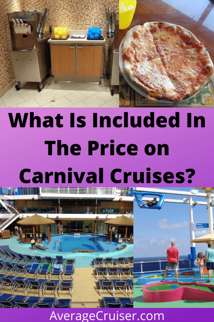What is included in the price of a carnival cruise