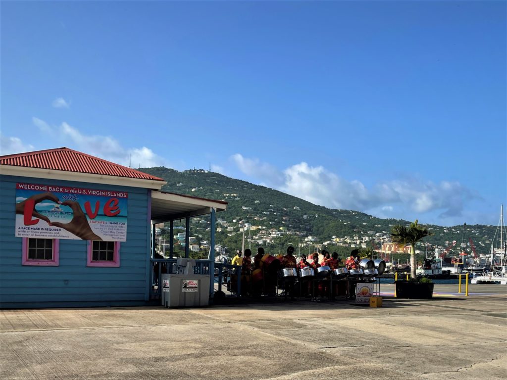 Celebrity Cruise Ship Welcome in St. Thomas