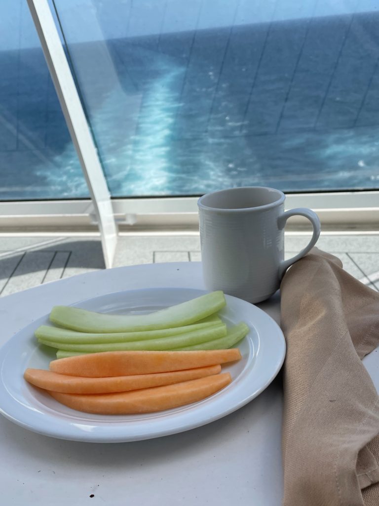 Free room service breakfast on Celebrity Cruise