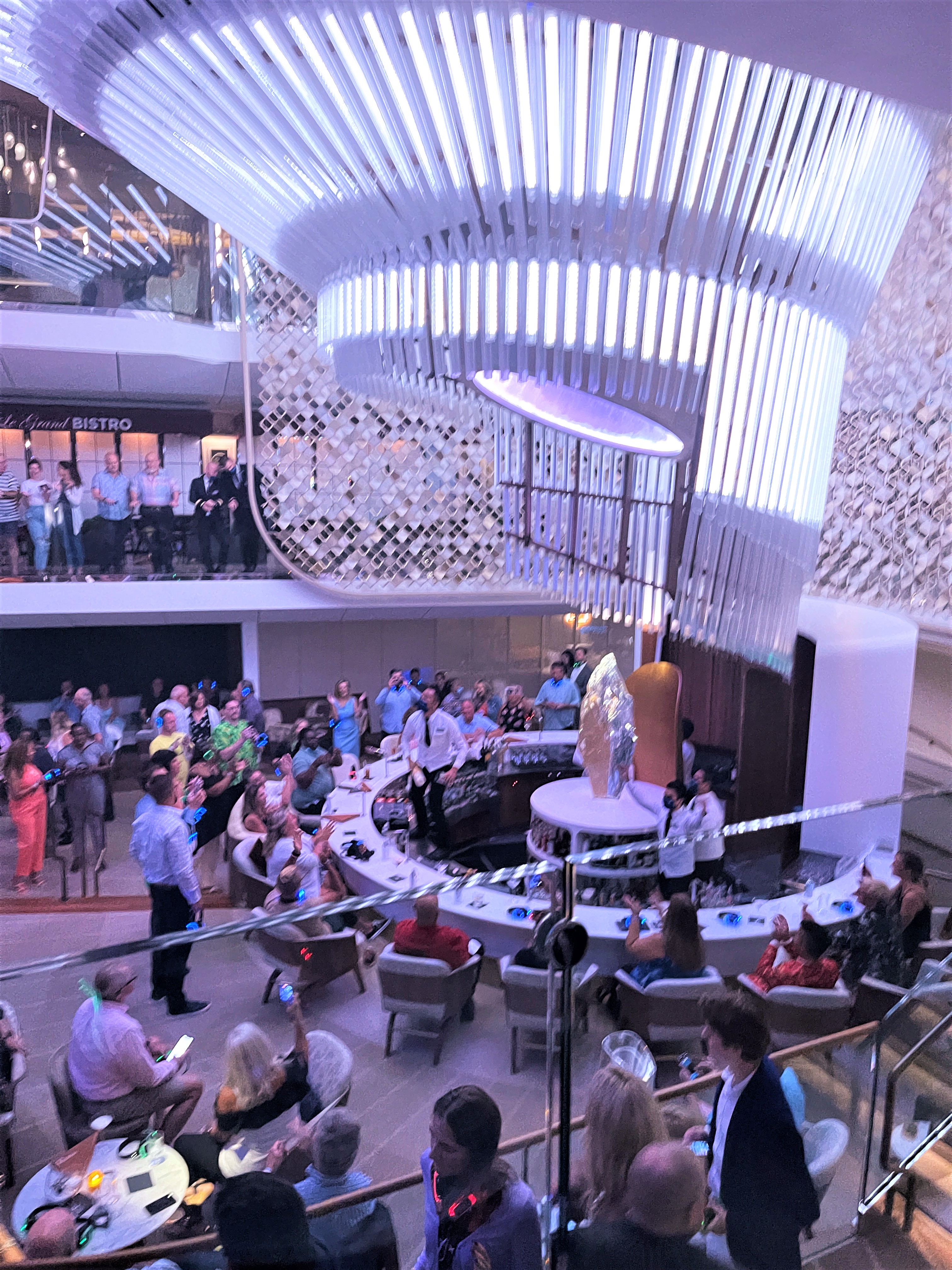 Nighttime entertainment onboard Celebrity Edge Silent Disco and Martini Bar