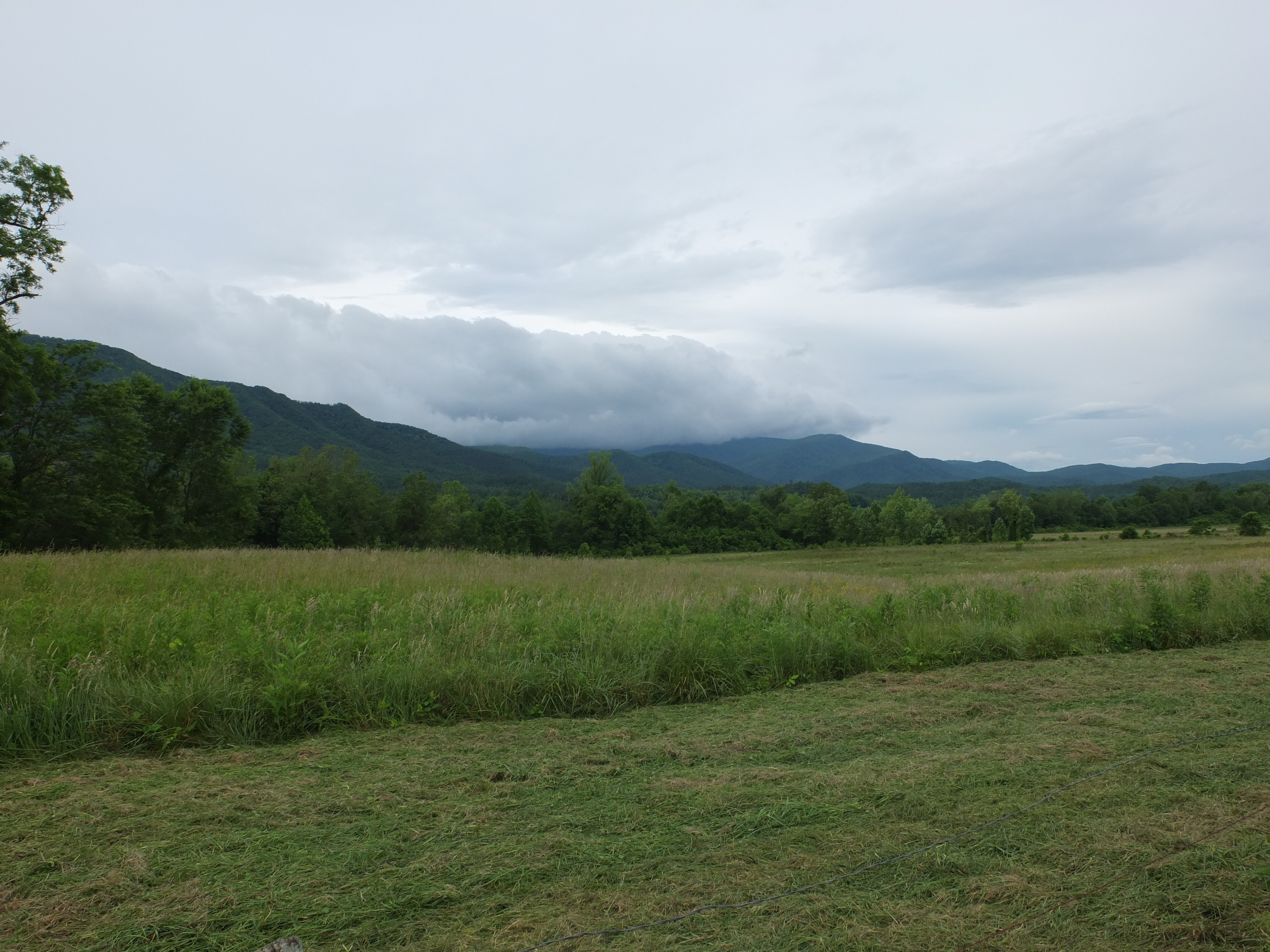 Clouds over the Smoky Mountains in Cades Cove