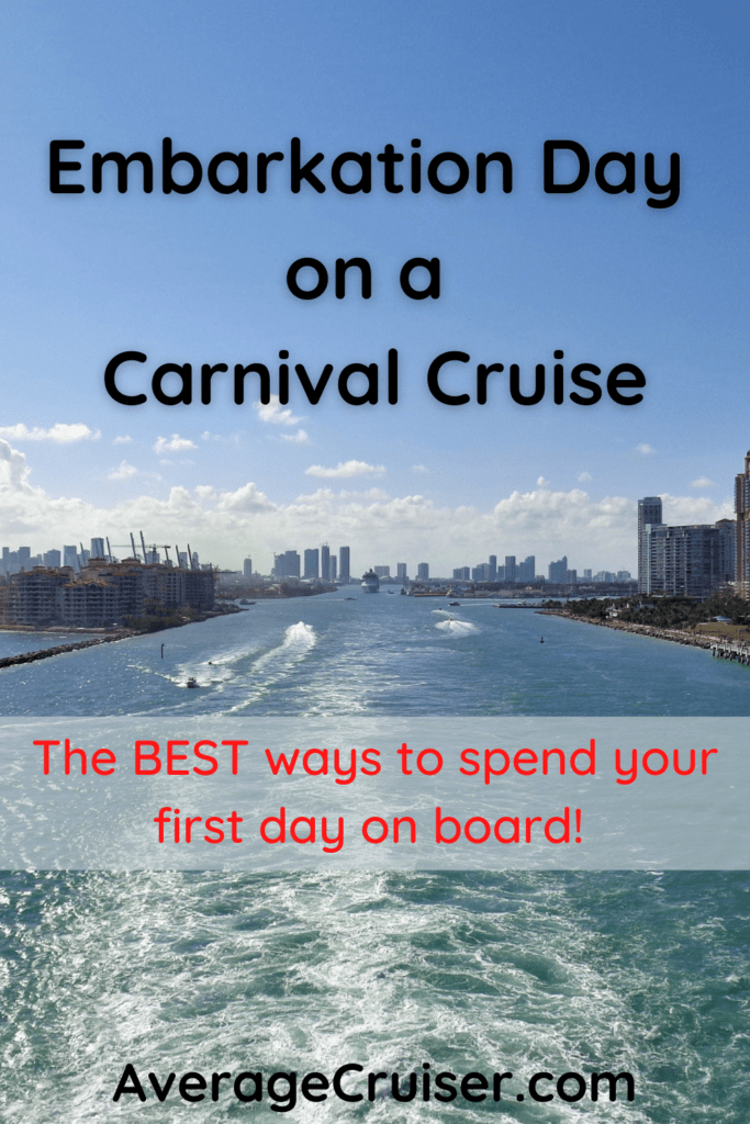 what time is embarkation carnival cruise