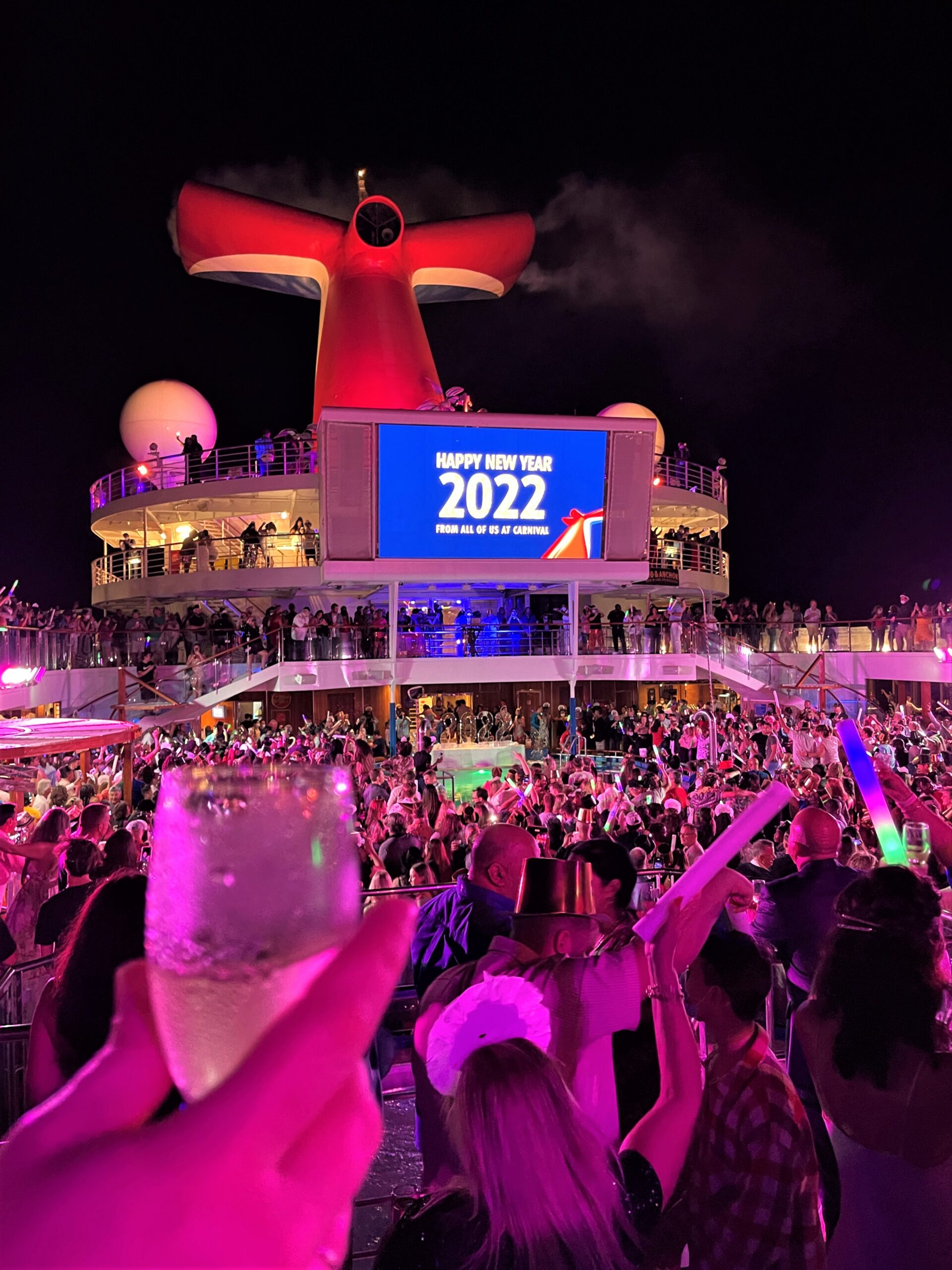 Carnival Cruise Deck Party New Year's Eve