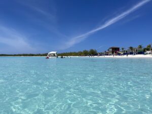 Empty water at Half Moon Cay