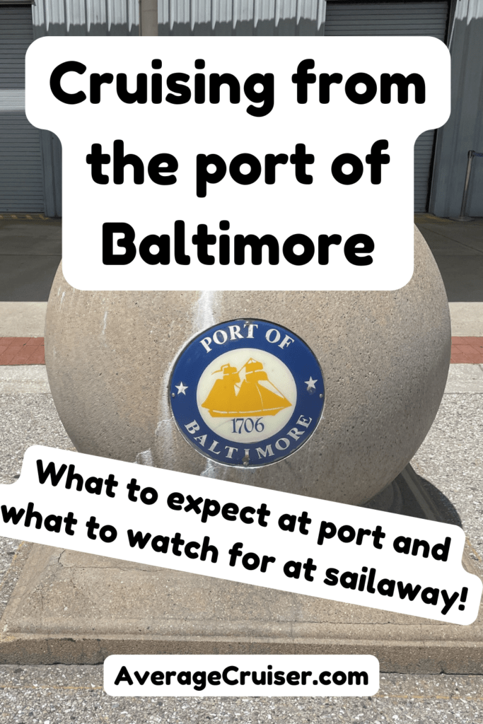 Cruising port of Baltimore